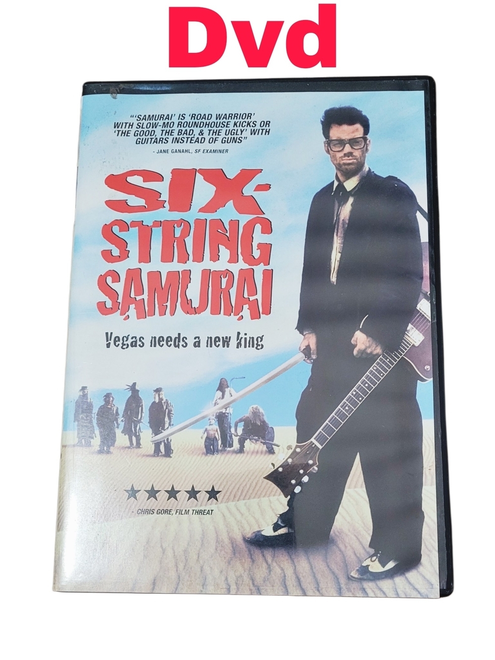 Vintage 1998 Six-String Samurai DVD - Out Of Print Sci Fi Action Rockabilly
